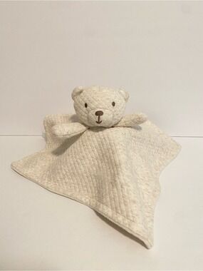 Dream Gro Baby Quilted Teddy Bear Lovey Cream Boy Girl Security Blanket Grow Toy